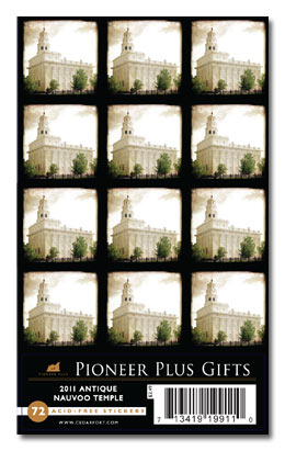 CF - Stickers - 2011 Antique Nauvoo Temple<BR/>　ノーブー神殿　アンティーク【日本在庫商品】