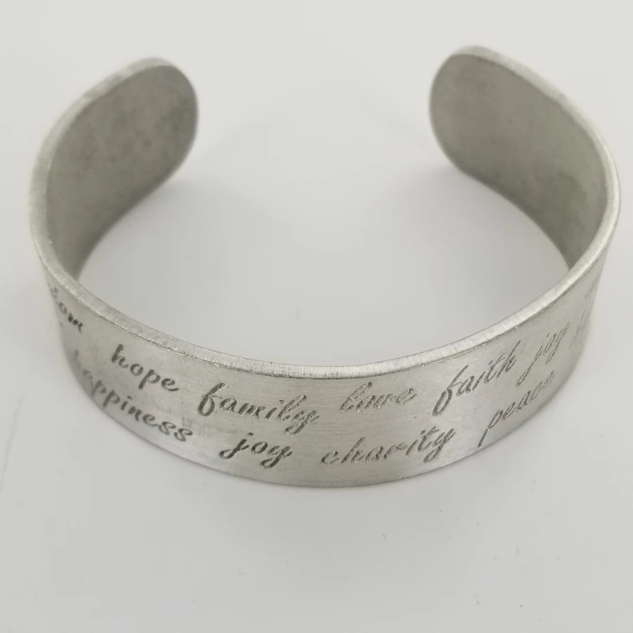 CF - Bracelet - Hope, Family, Love - Bracelet - Cuff - Pewter - Etched<BR>֥쥹å - ˾²ʥԥ塼ù