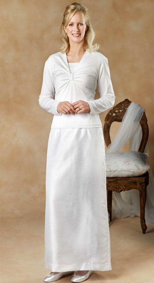 WE - Temple Skirt - Straight Shantung Skirt <br>¥ ֥ȥ졼ȥ饤 󥿥󥹥ȡ