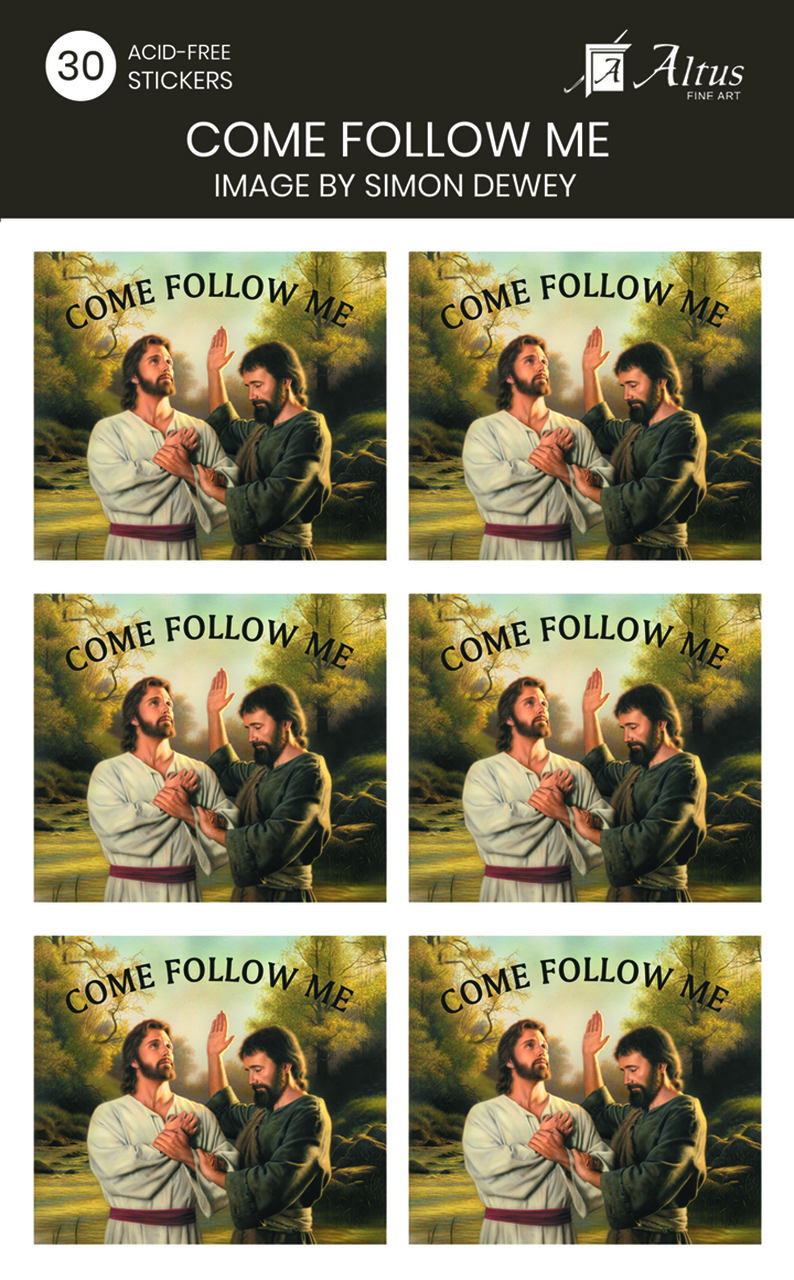 AF - Sticker - Baptism sticker set pack of 30 by Simon Dewey<BR>ステッカー 「バプテスマ」(30枚入) by サイモン・デューイ【日本在庫】