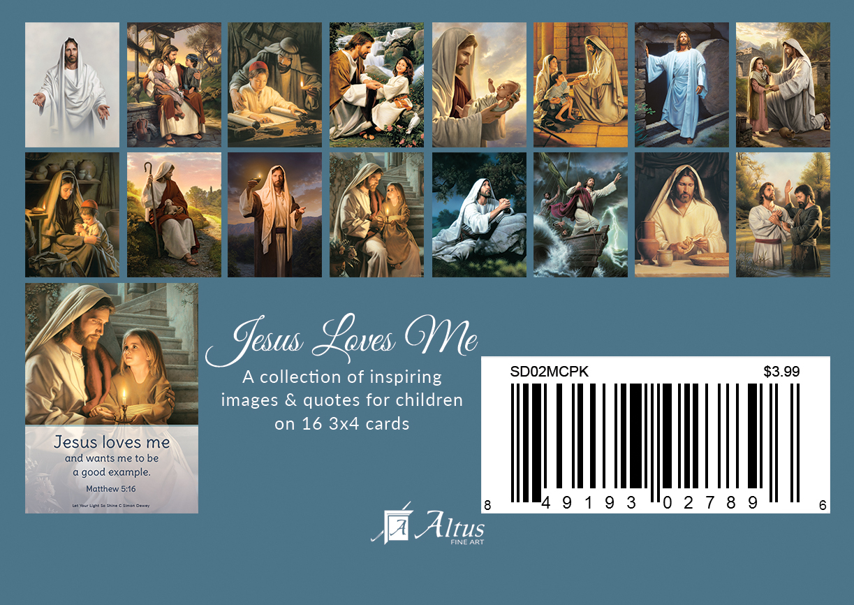 AF - Minicard pack -  Simon Dewey - Jesus Loves Me Minicard Pack<BR> コレクションカード　サイモン・デューイ 「イエスはわたしを愛しておられます」【日本在庫あり】
