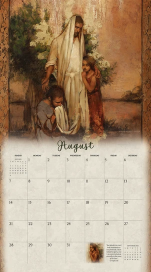 AF -2022 Annie Henrie Nader Calendar - Redeemer<BR>2022年カレンダー アニー・ヘンリー・ナイダー　画　Redeemer（贖い主。）＜壁掛け＞