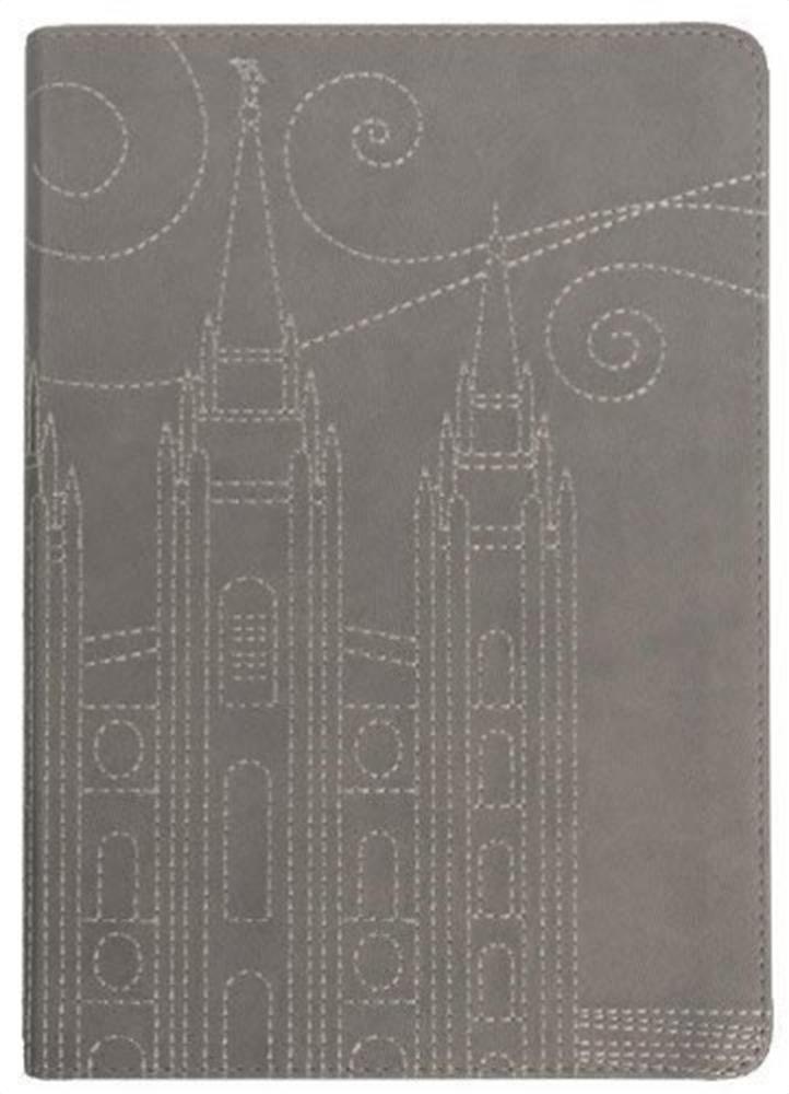 CC - Journal - Stitched Temple Journal - Gray (Soft Padded Cover)