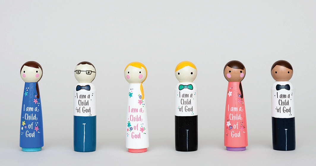CC - Peg Doll - I am a Child of God / White Bronde Boy