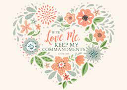 CC - 5X7 Print - If Ye Love Me, Keep My Commandments: 2019 YW Theme Items - 5X7 Print<BR>2019N Ⴂe[} - 5X7vg  (12.7cm~17.8cm)uȂ킽Ȃ΁C킽̂܂߂ׂłBv