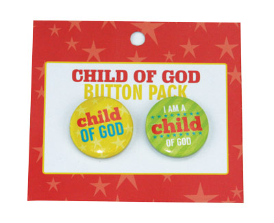 CF - Badge - Child of God Buttons<BR>バッヂ - 神の子です　プライマリー【日本在庫あり】