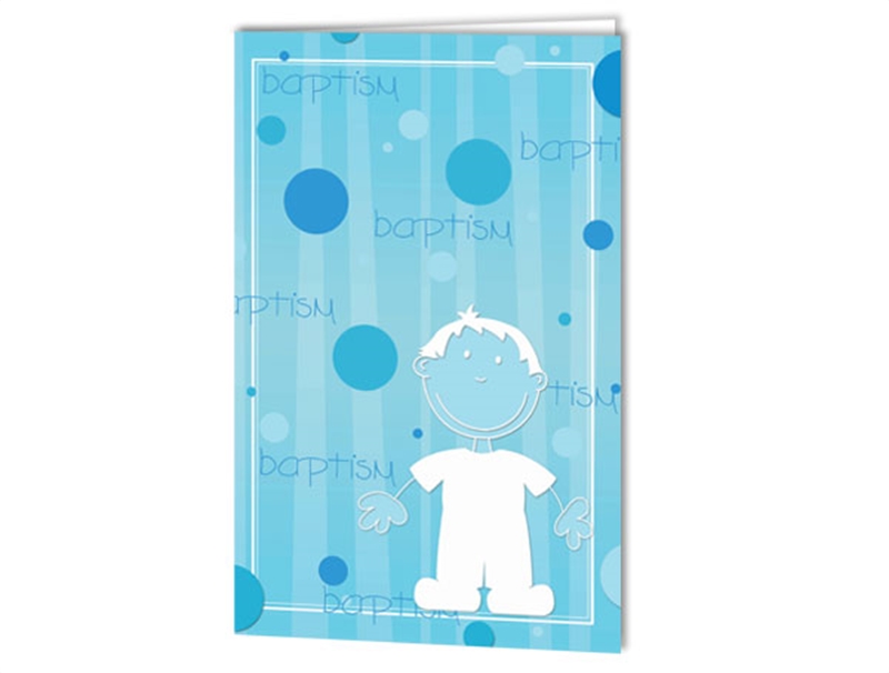 CF - Card with Envelopes - Baptism Boy - Greeting Card <BR>()Хץƥޡ/(ˤλ)ں߸1¤