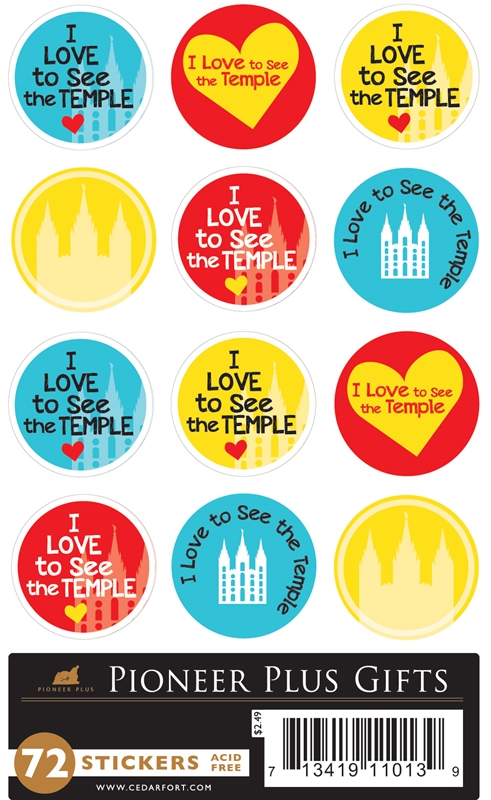 CF - Stickers - I Love to See The Temple Stickers<BR>神殿に行きたいな　ステッカー