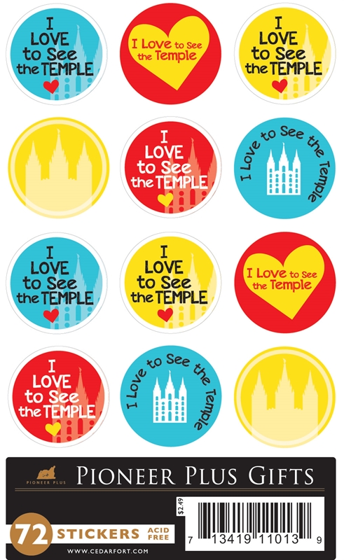 CF - Stickers - I Love to See The Temple Stickers<BR>¤˹Ԥʡƥåܺ߸ˡ