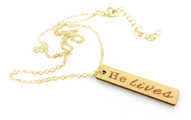 CF - Necklace - "He Lives" Necklace From the "Oh So Blessed" Line by Al Carraway<BR>ネックレス - 「主は生きておられます」
