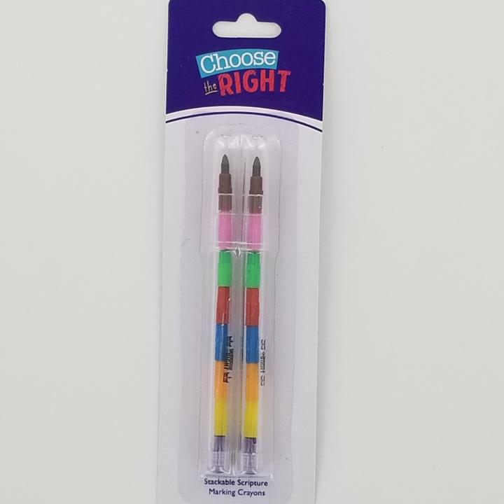 CF - Crayons - Stackable Crayons / Choose the Right （2本セット）<BR>積み重ねられるクレヨン 「正義を守る」(２本入り)【日本在庫商品】