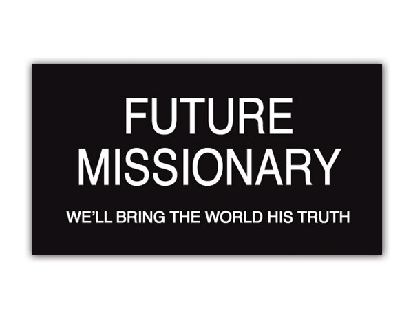 CF - Badge - Future Missionary Slip-On Badge <BR>̤붵աХå(åץ󥿥)