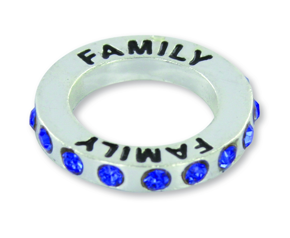 CF - Charm - Infinity Circle Charm - Family（ネックレス付）<BR>チャーム - 家族(無料ネックレスプレゼント)