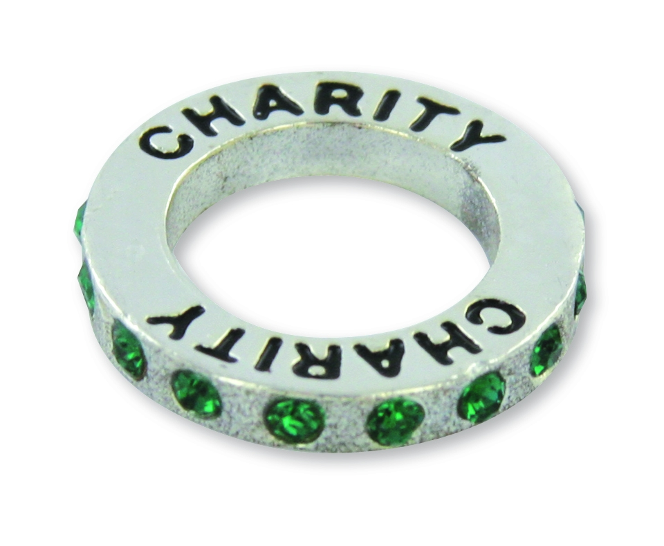 CF - Charm - Infinity Circle Charm - Charity（ネックレス付）<BR>チャーム - 慈愛(無料ネックレスプレゼント)【日本在庫あり】