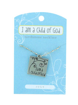 CF - Necklace - Child of God Birthstone - 7月 (ルビー)【日本在庫商品】