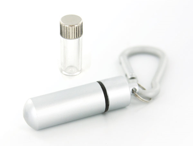 CF - Oil Vial - Oil Vial with Carabiner - Silver Matte <BR>ӥʥեåե륱(Сޥå)ܺ߸ˤ