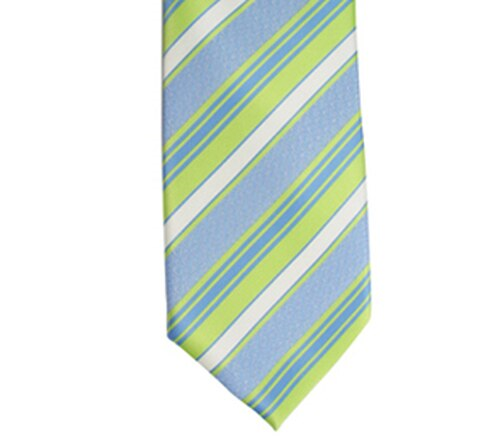 RM - Tie - Men's CTR Green/Blue Stripe <BR/>メンズ ストライプタイ グリーン/ブルー