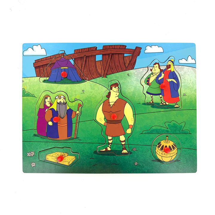 CF - Puzzle - Book of Mormon Wooden Peg Puzzle<BR/>　モルモン書木製ペグパズル【日本在庫商品】
