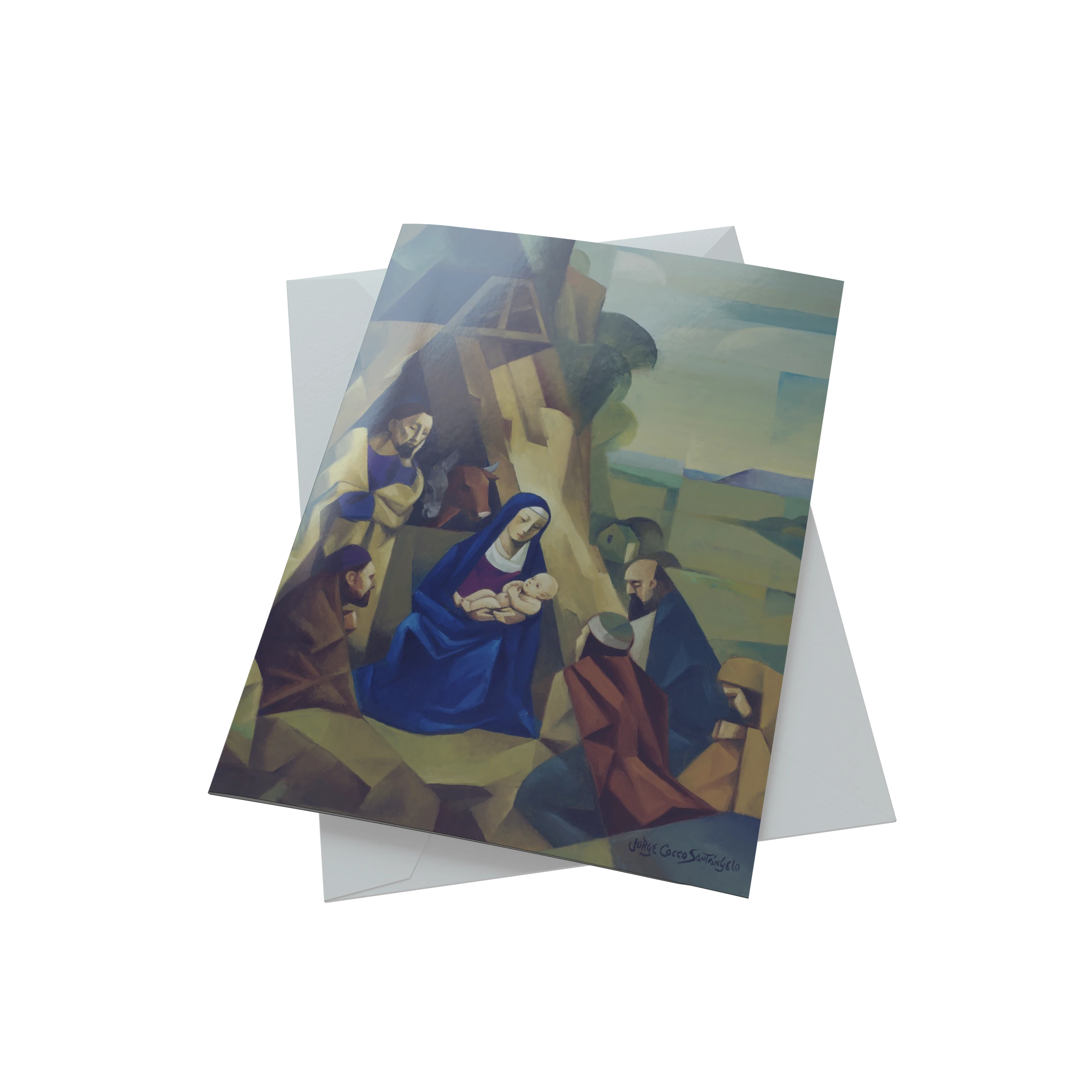 AF - Card Pack - Jorge Cocco "Nativity" Boxed Christmas Cards (20 Each of 1 Design)<BR>ジョージ・コッコ画　キリストの生誕カードパック