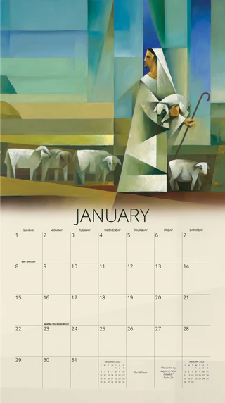 AF-2023 Calendar - 2023 Jorge Cocco Calendar - Life of Christ<BR>2023年カレンダー　ジョージ・コッコ画「キリストの人生」