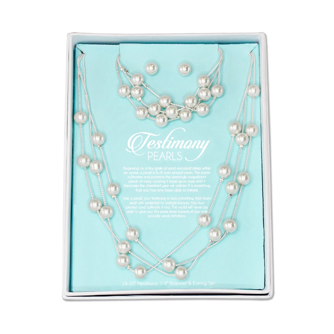RM - Necklace, Bracelet, Earring- Testimony Pearls Set<BR/>ƥƥˡѡ륻åȡʥͥå쥹֥쥹åȡ󥰡