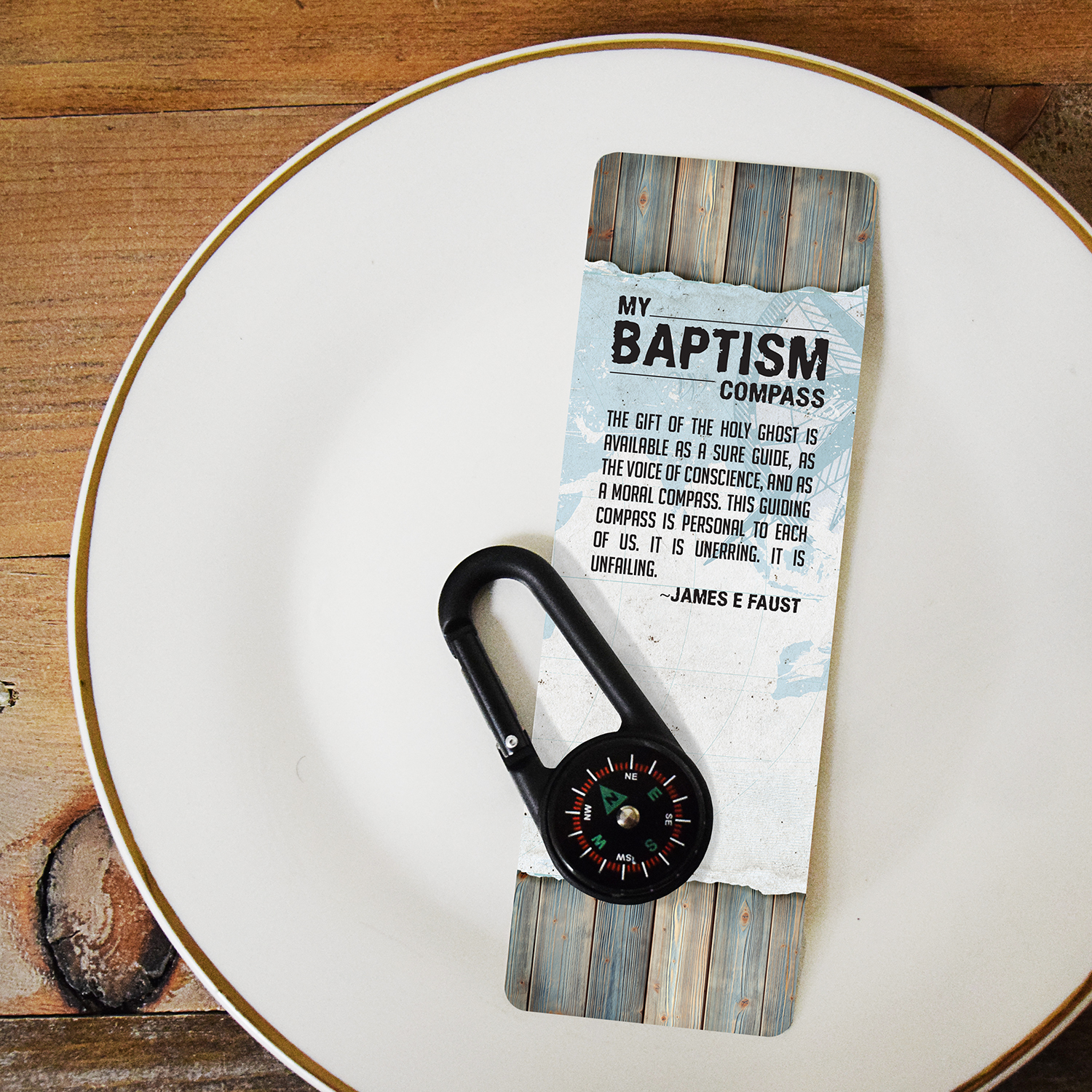 RM - Compass & Bookmark - My Baptism Compass & Bookmark<BR/>「私のバプテスマ」コンパス＆しおりセット