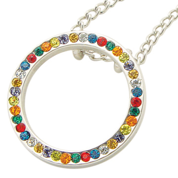 RM - Necklace - Young Women Values Circle Necklace<BR>@ႢT[NlbNXy{݌ɂP_z