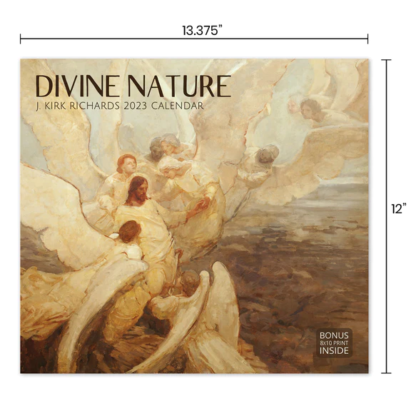 AF-2023 Calendar - 2023 J. Kirk Richards Calendar - Divine Nature<BR>2023年カレンダー　Jカーク・リチャーズ画「神聖な特質」