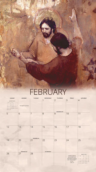 AF-2023 Calendar - 2023 J. Kirk Richards Calendar - Divine Nature<BR>2023年カレンダー　Jカーク・リチャーズ画「神聖な特質」