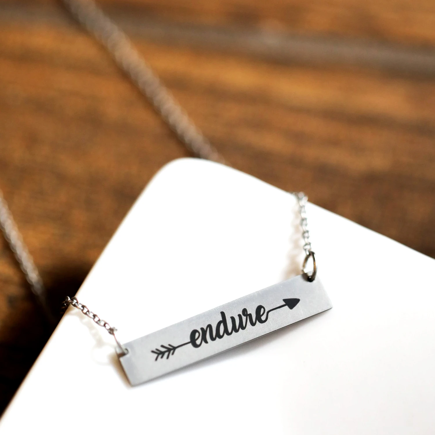 RM - Necklace - Endure To The End - Endure Bar Necklace<BR/>「最後まで耐え忍ぶ」ネックレス