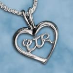 MS - Necklace - Heart - CTR Pendant w/18" Box Chain Necklace<BR>CTR ڥ(С925)ܺ߸˾ʡ