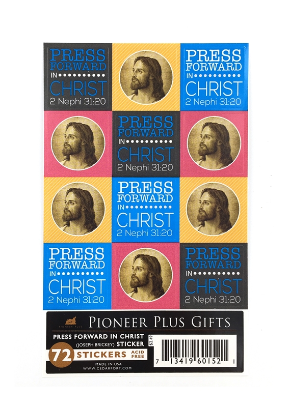 CF - Stickers - "Press Forward In Christ" - Stickers - LDS Young Men/Young Women Theme<br>あなたがたは…力強く進まなければならないステッカー【日本在庫商品】