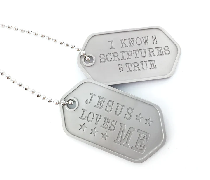 CF - Dog Tags - I Know the Scriptures Are True - Dog Tags<br>֤錄ʸ¤Ǥ뤳ȤΤäƤޤץɥåͥå쥹