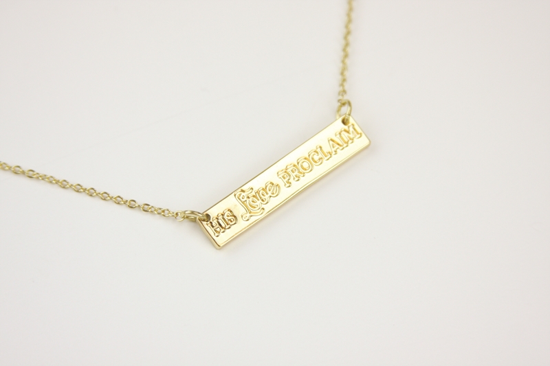 CF - necklace - "His Love Proclaim" Necklace Gold<BR>ネックレス　キリストの愛を宣べ伝える(ゴールド)　【日本在庫商品】