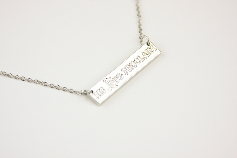 CF - Necklace - "His Love Proclaim" Necklace Silver<BR>ネックレス　キリストの愛を宣べ伝える(シルバー)　【日本在庫商品】