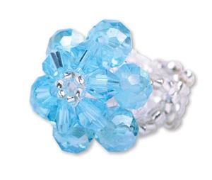 CF - Ring - Flower - Baptism - Ring - Teal<BR>Хץƥޥ󥰡ġ