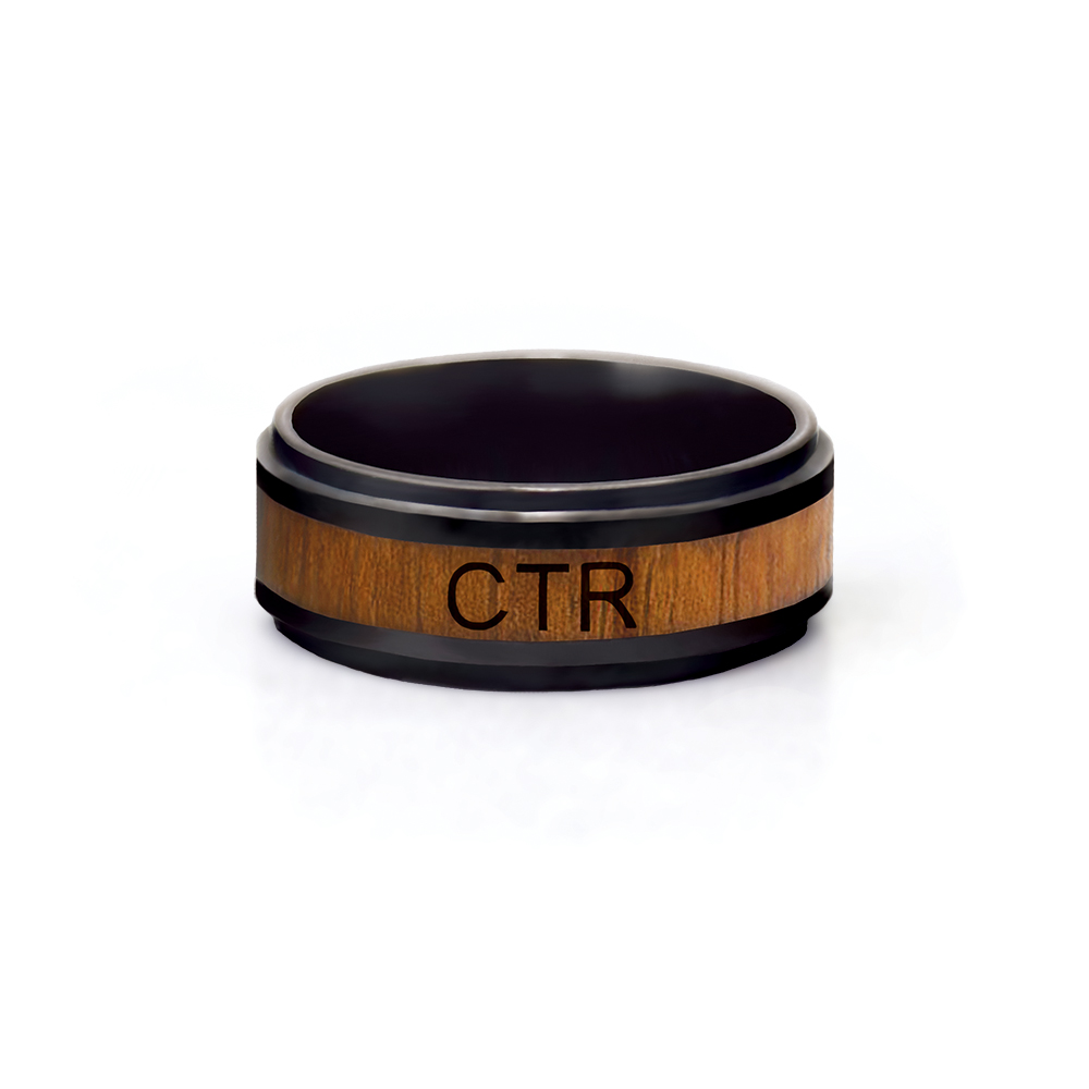 (サイズ限定US 7.5)RM - CTR Ring - Frontier CTR Ring （Ceramic with wood inlay）フロンティア【在庫限り】
