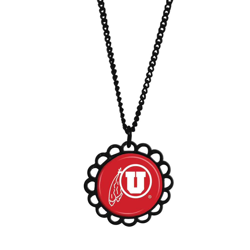 RM - Utah Domed Necklace<BR>UofU(ユタ大学)公式マーク ドーム ネックレス