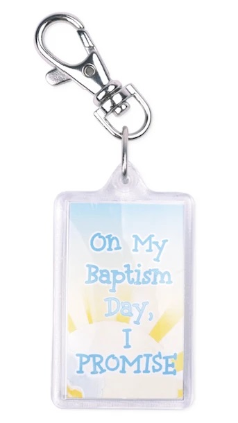 CF- Key Tag - I Promise - Baptism - Bag Tag<BR>「約束します」キーホルダー