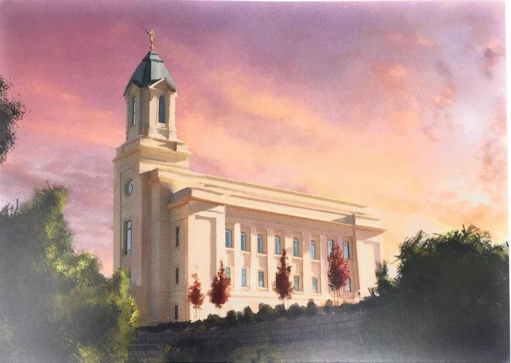 CF - 5x7 Print - Cedar City Temple - Print - Art - 5x7<BR> ƥ¡5x7 ץ