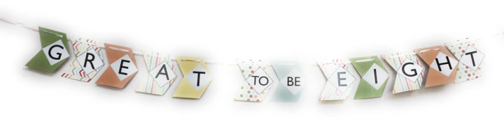 CF - Banner - Great to Be Eight - Bunting Banner<BR>ͤäƺǹ⡪