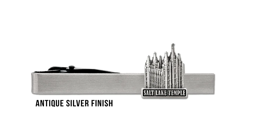 RM - Tie Bar - Salt Lake Temple /Antique Silver<BR>ソルトレーク神殿アンティークゴールド　シルバー【日本在庫】