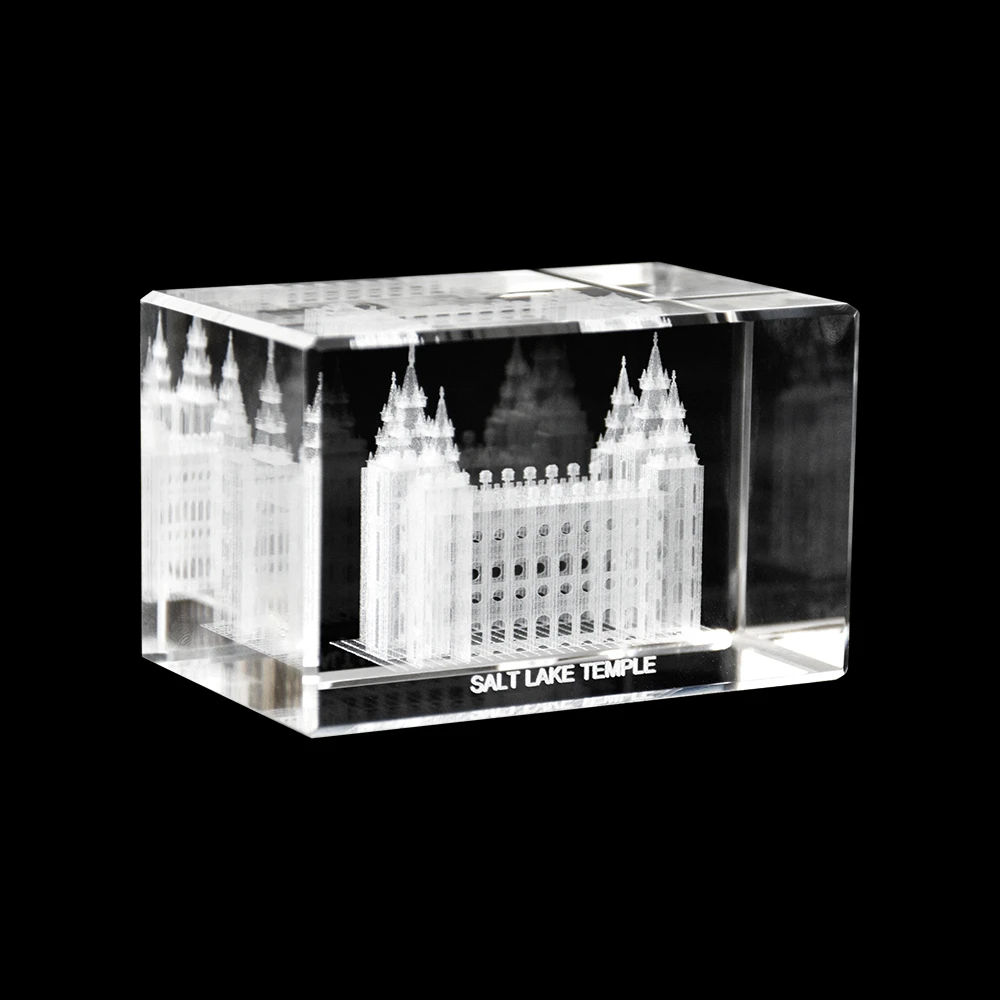 RM - Temple Crystal Cube - Salt Lake City Utah <BR/>「ユタ州 ソルトレーク神殿」クリスタルキューブ【日本在庫】