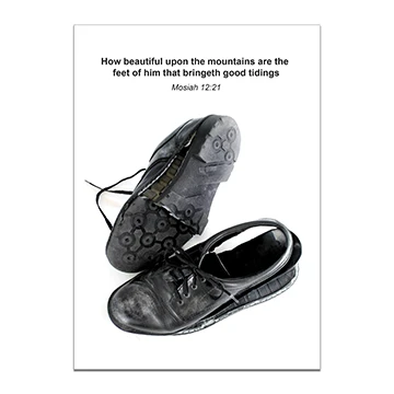 RM - Missionary GREETING CARDS - Missionary Shoes <BR/>グリーティングカード　擦り切れた宣教師の靴