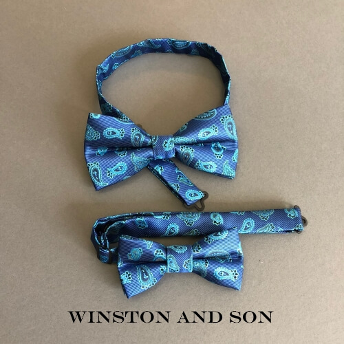 WE - Tie - Dad and Dapper Dan Ties（Winston & Son）<BR>ダッドアンドダッパー・ダンタイ　蝶ネクタイペア（ウィンストンデザイン）