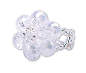 CF - Ring - Flower - Baptism - Ring - White<BR>Хץƥޥ󥰡