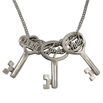 RM - Necklace - Fth,Hpe,Chrty AntSlv<BR>ġ˾ƥĴСͥå쥹