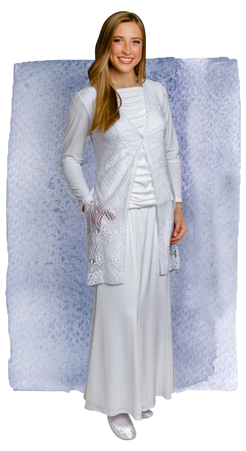 WE - Temple Cardigan - Long Lace Vest <BR>¥ǥ ֥󥰥졼٥ȡ