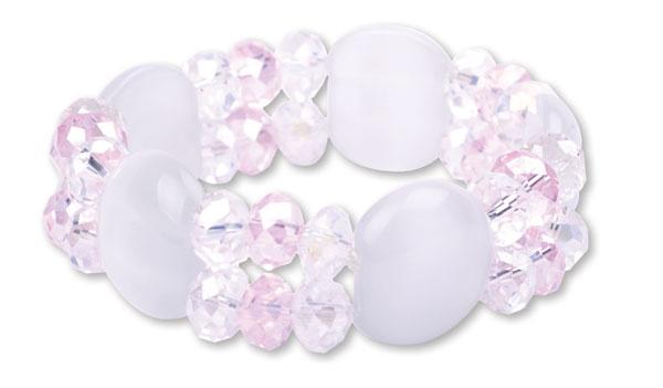 CF - Bracelet  - Sacred Promise - Baptism - Bracelet - Pink & White<BR/>ʥХץƥޡ˥֥쥹åȡԥ󥯡ۥ磻